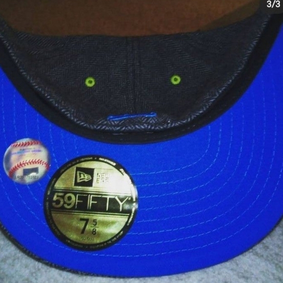 Miami Marlins Herr-Pop Fitted Wool + Poly Hat - Picture 3 of 6